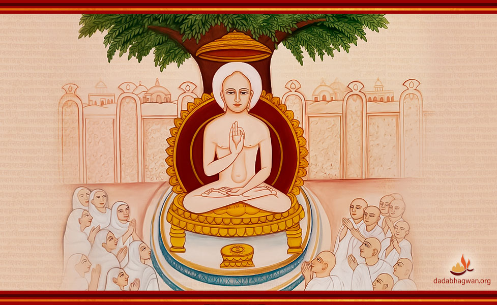 Sacred portrait of Kunthunath Bhagwan, the Seventeenth Jain Tirthankara